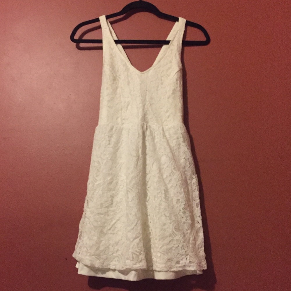 White Lace Summer Dress